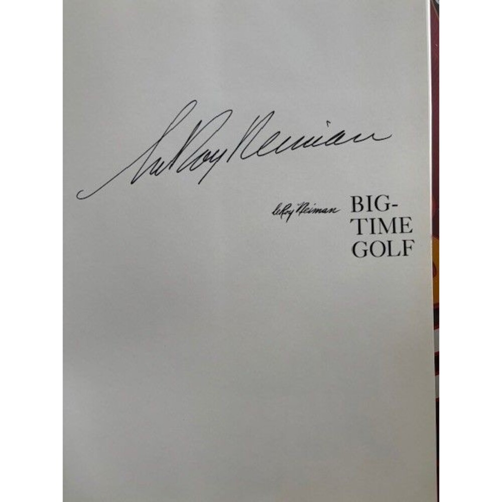 Big Time Golf Signed by LeRoy Meiman 1992 Vintage 1st Edition Excellent *** - Picture 2 of 8